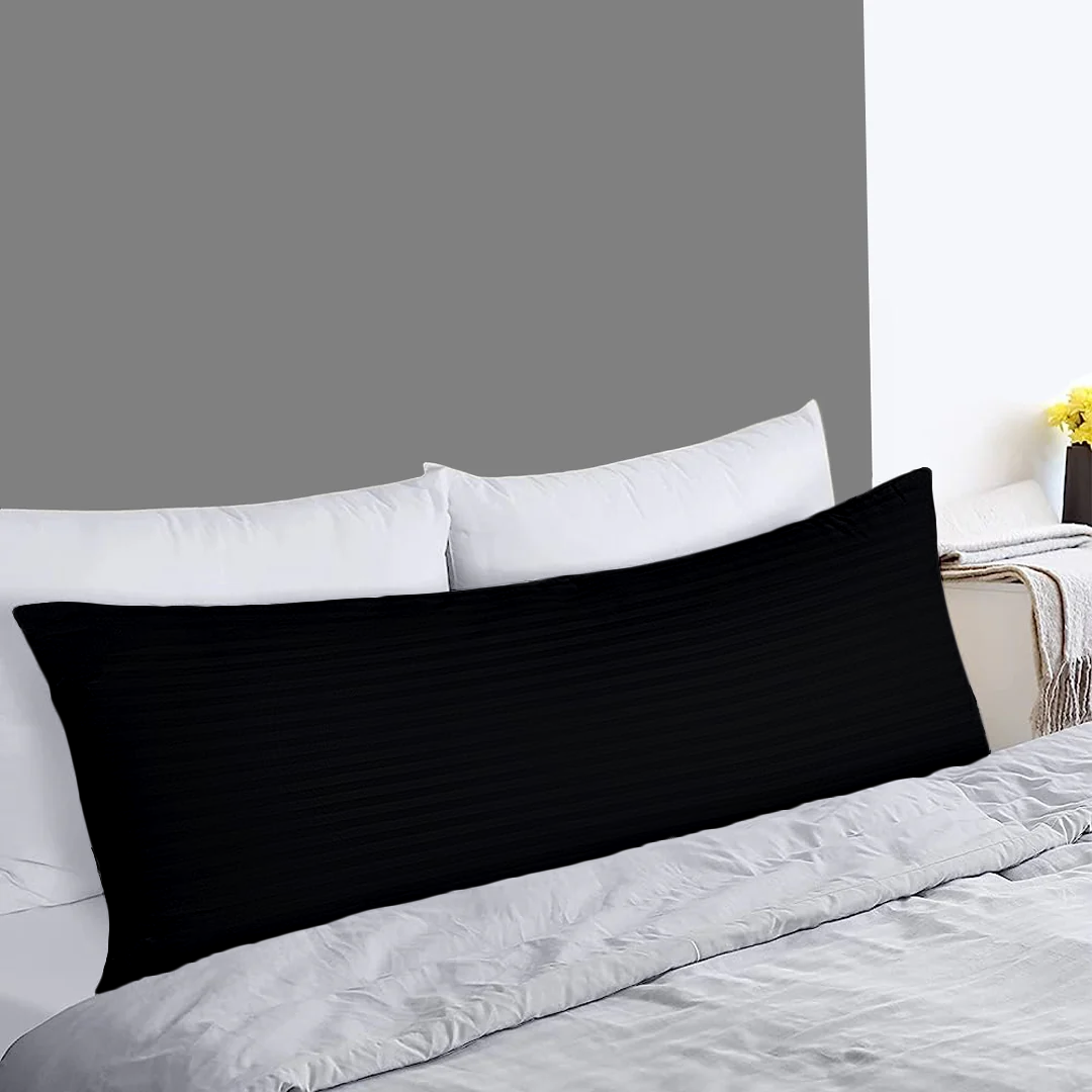 Black Stripe Body Pillow Cases