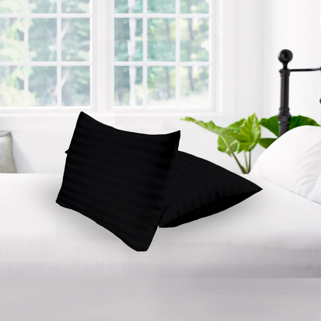 Black Stripe Pillow Cases