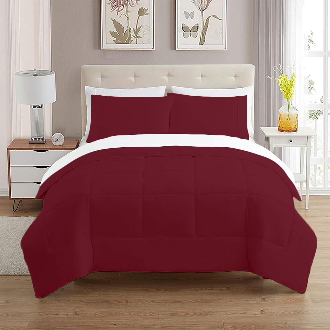 Burgundy Comforter Set