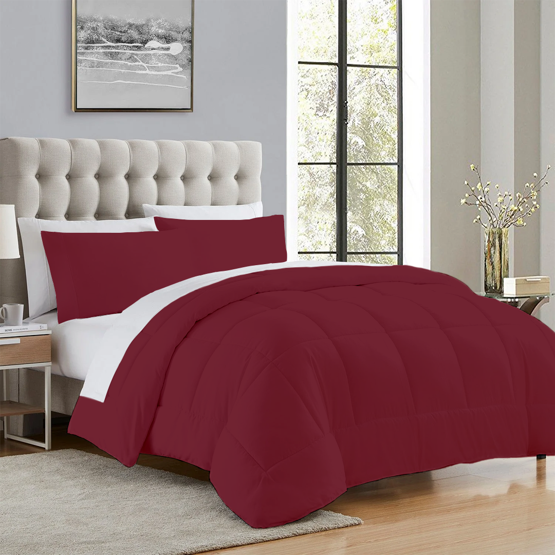 Burgundy Comforter Set