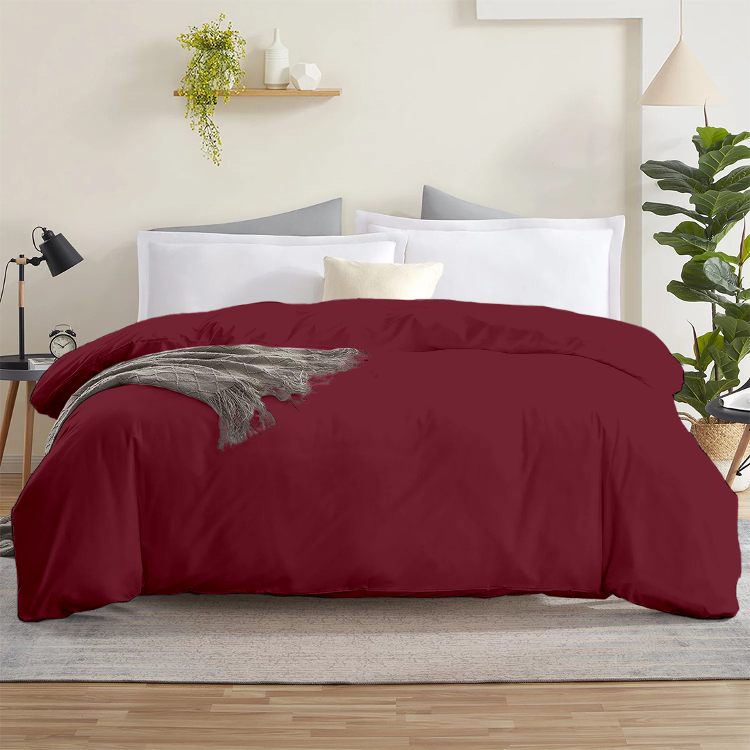 Burgundy Duvet Cover Only