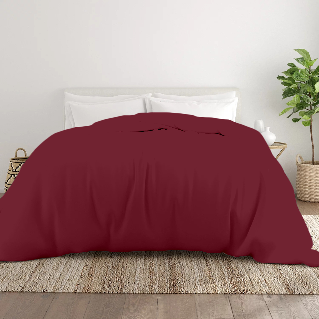 Burgundy Duvet Cover Only
