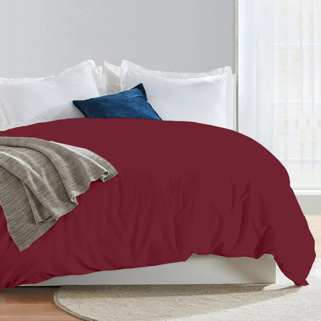 Burgundy Duvet Cover Only