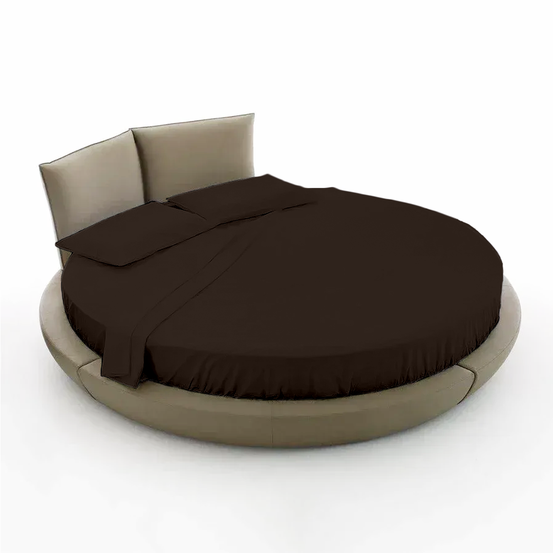 Chocolate Round Bed Sheets