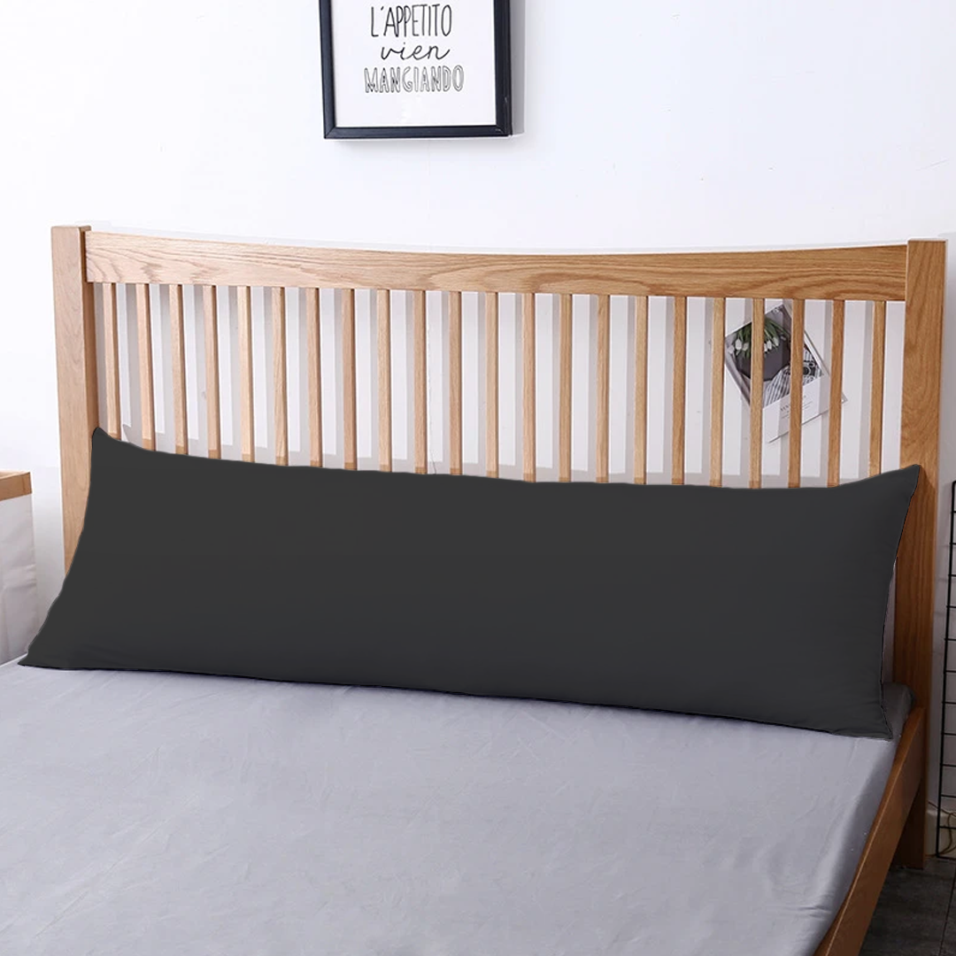 Dark Grey Body Pillow Cases