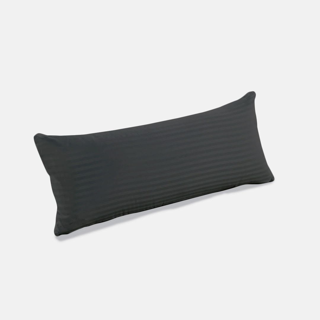 Dark Grey Stripe Body Pillow Cases