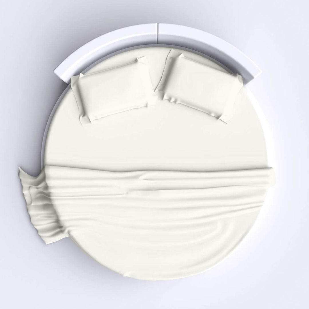 Ivory Round Bed Sheets