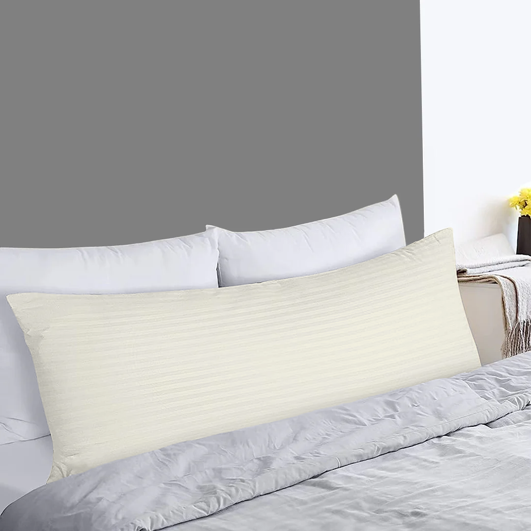 Ivory Stripe Body Pillow Cases
