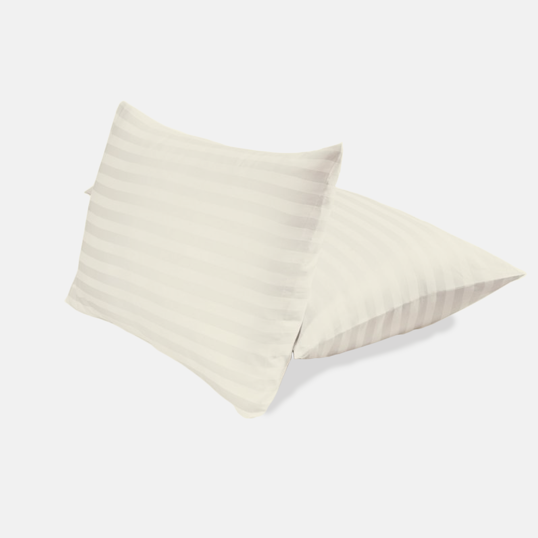 Ivory Stripe Pillow Cases