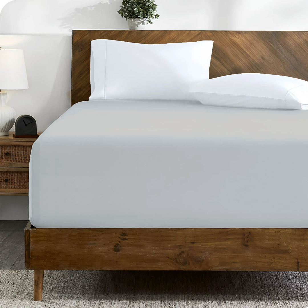 Light Grey Fitted Bed Sheet Only