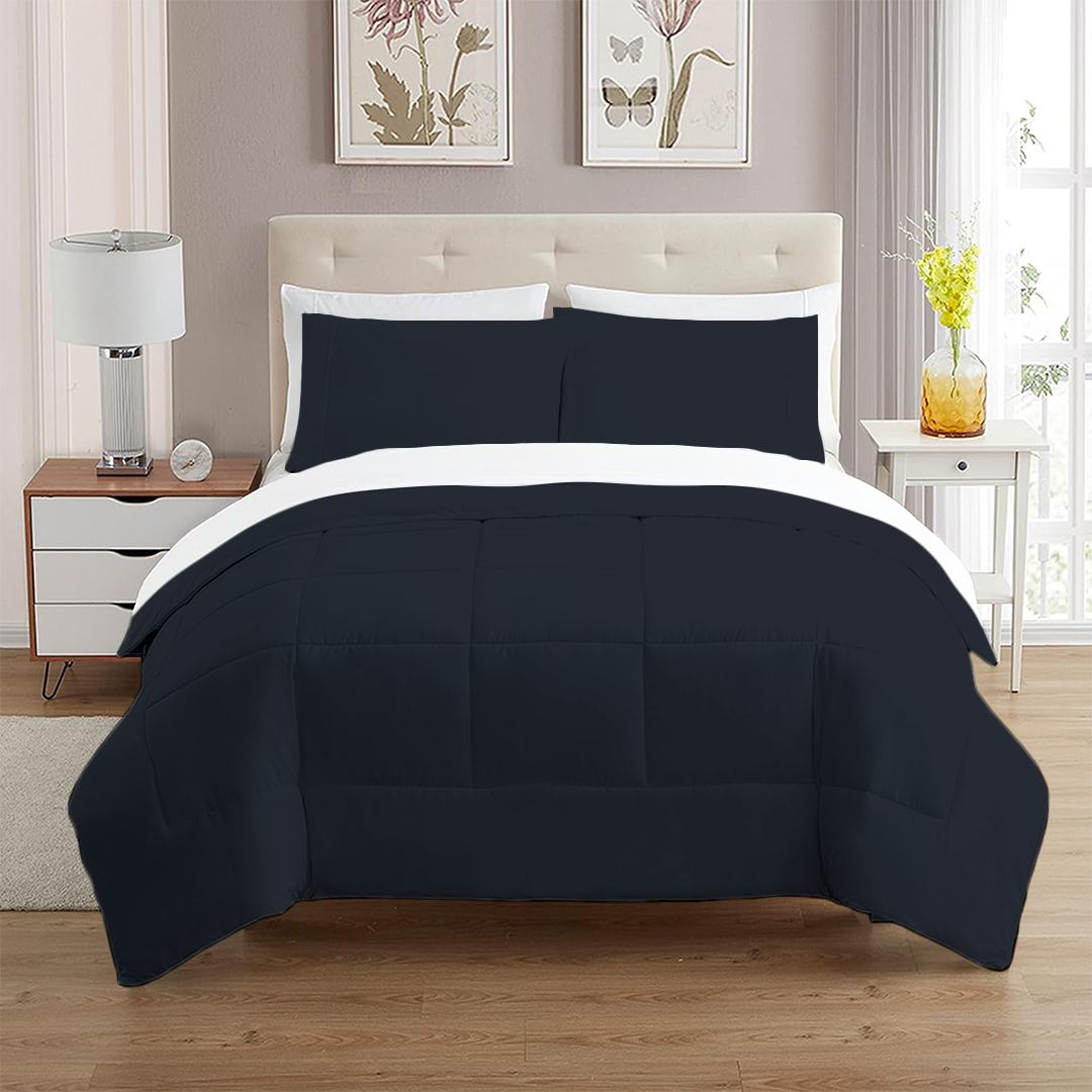 Navy Blue Comforter Set