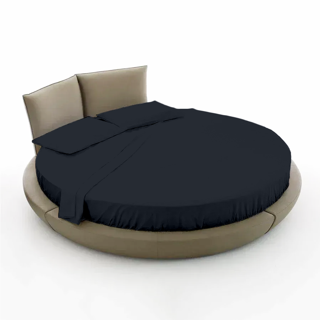 Navy Blue Round Bed Sheets