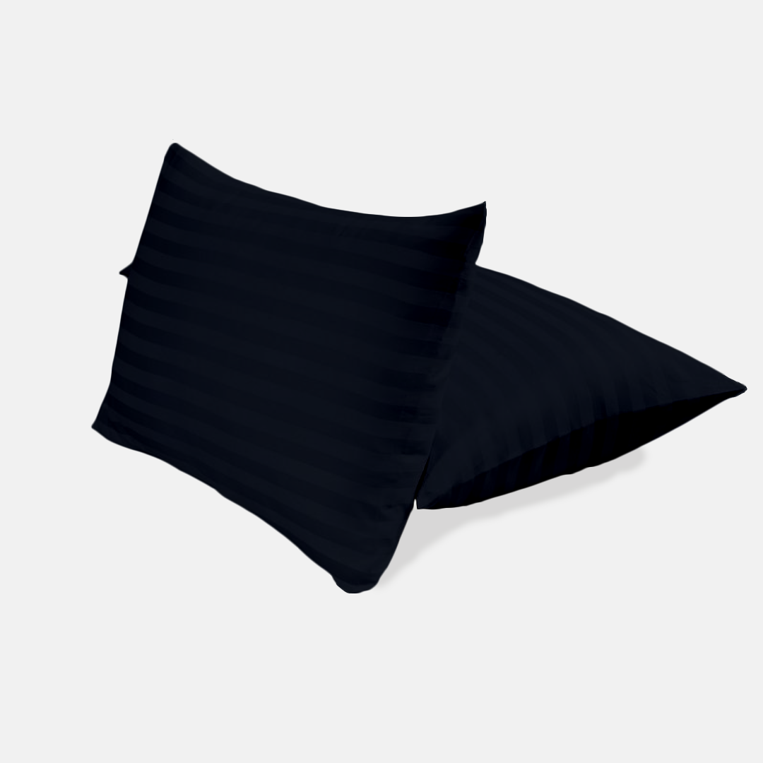 Navy Blue Stripe Pillow Cases