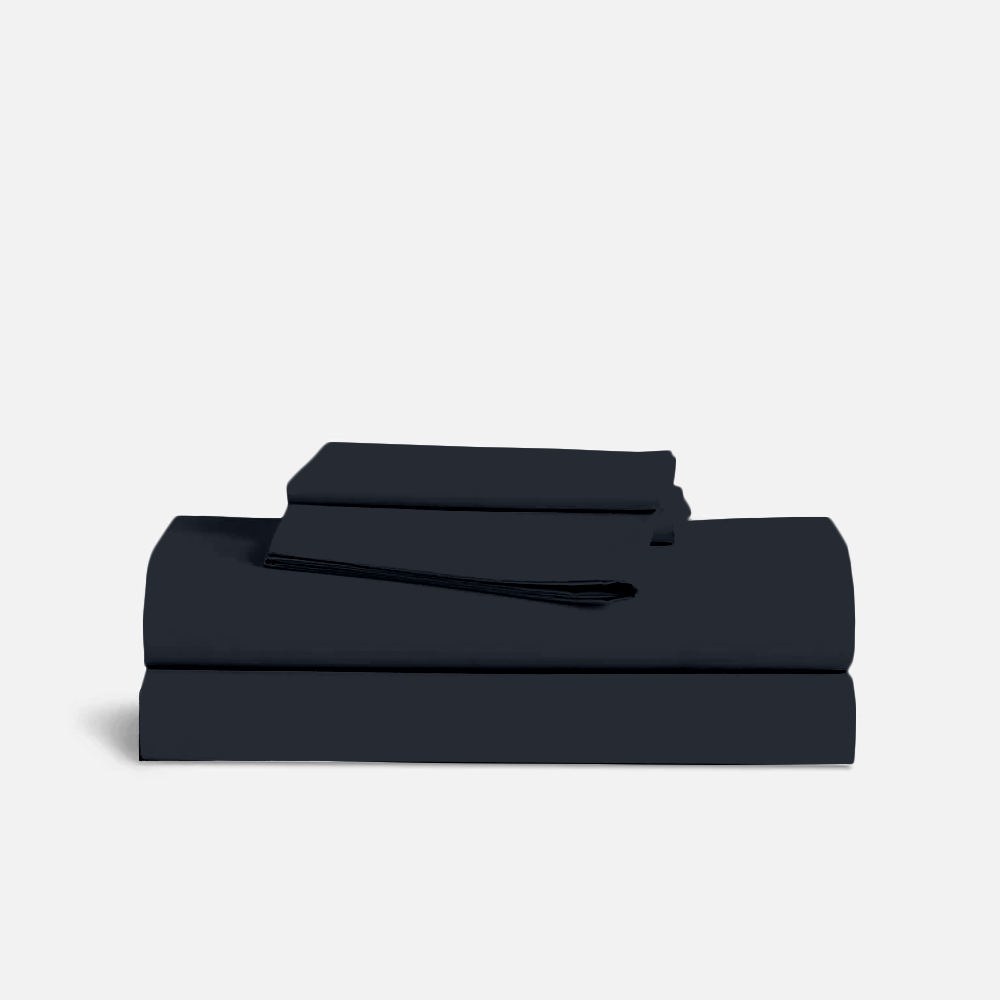 Navy Blue Bed Sheets - ( 4-Piece )