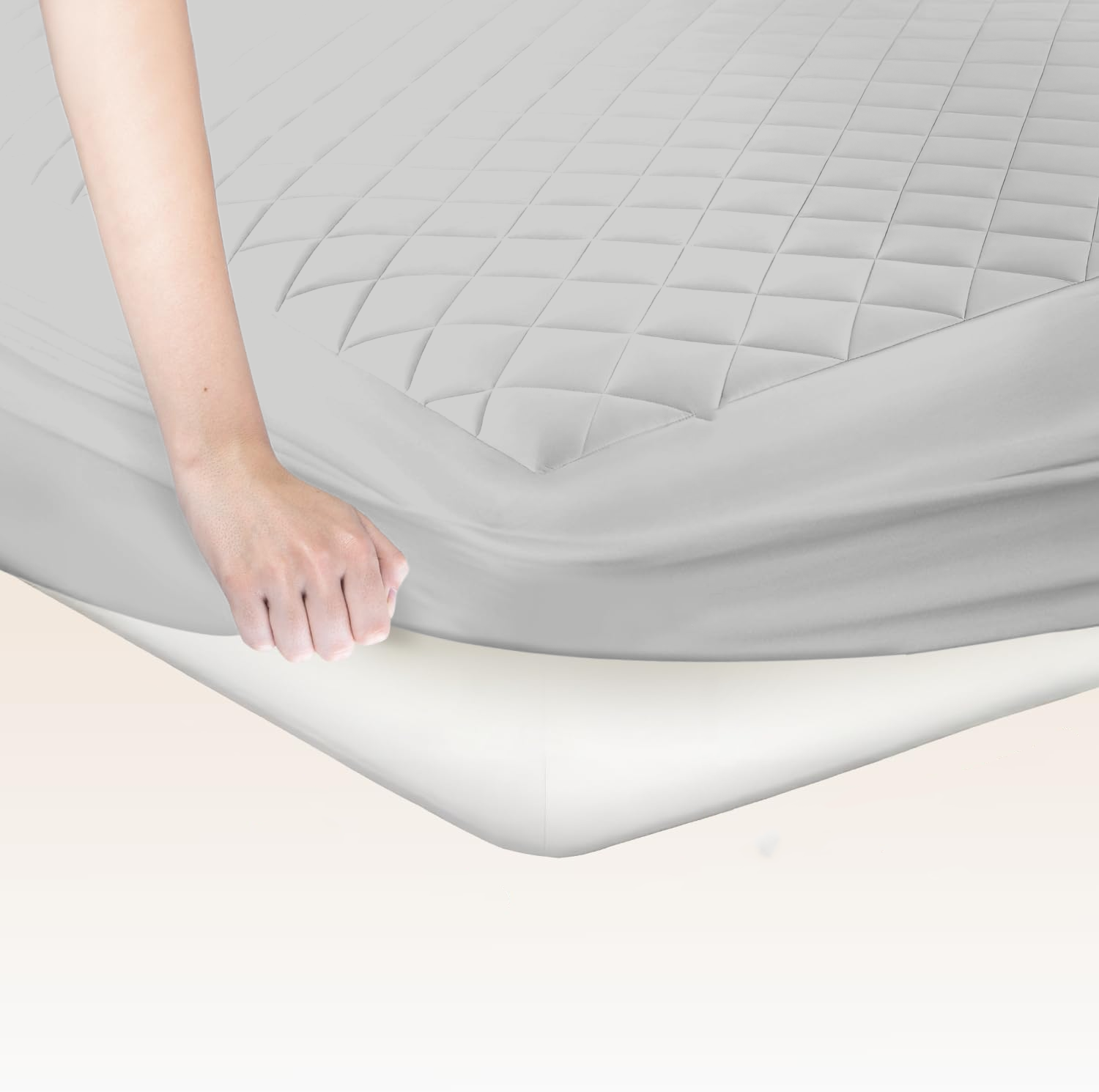 Light Grey Mattress Topper
