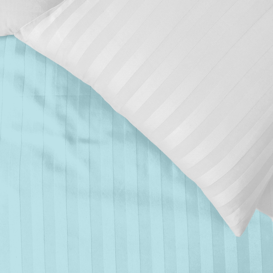 Light Blue Stripe Duvet Cover