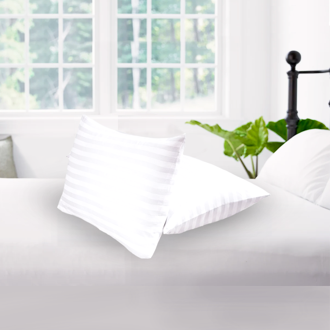 White Stripe Pillow Cases