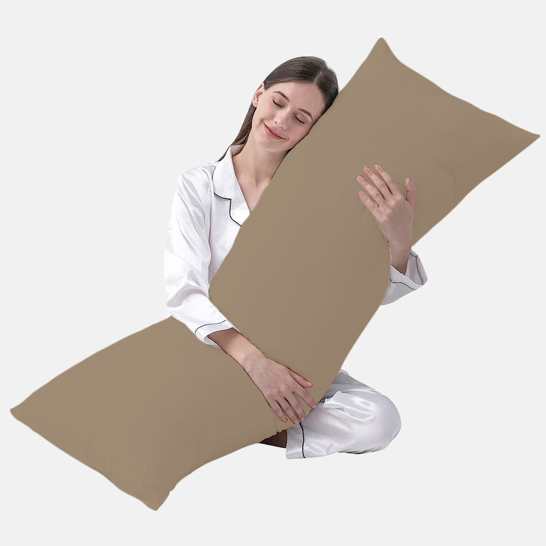 Taupe Body Pillow Cases