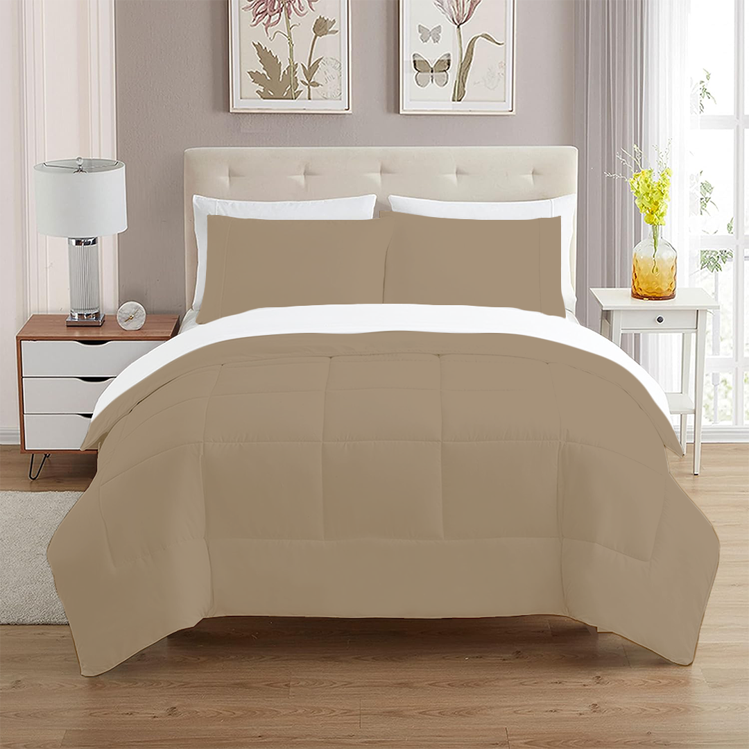 Taupe Comforter Set
