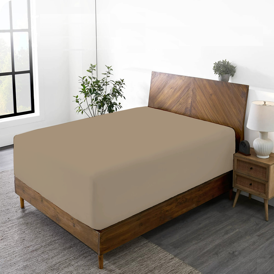Taupe Fitted Bed Sheet Only
