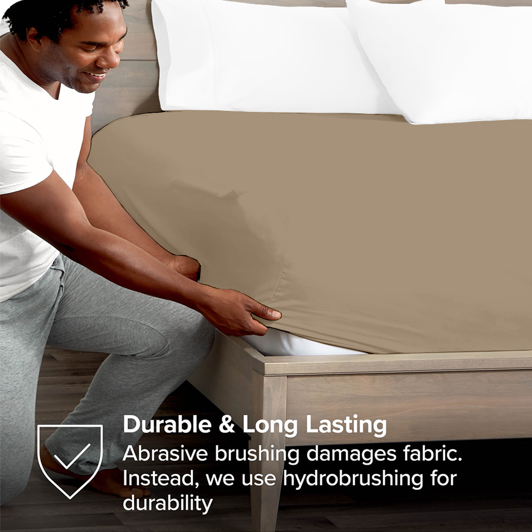 Taupe Fitted Bed Sheet Only