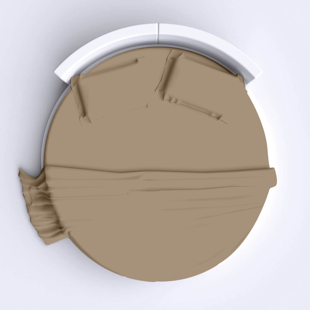 Taupe Round Bed Sheets