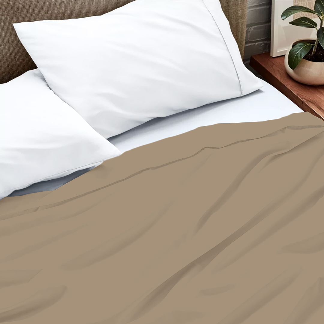 Taupe Flat Bed Sheet Only