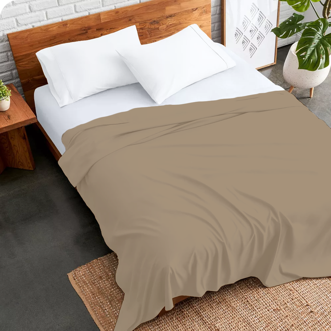 Taupe Flat Bed Sheet Only