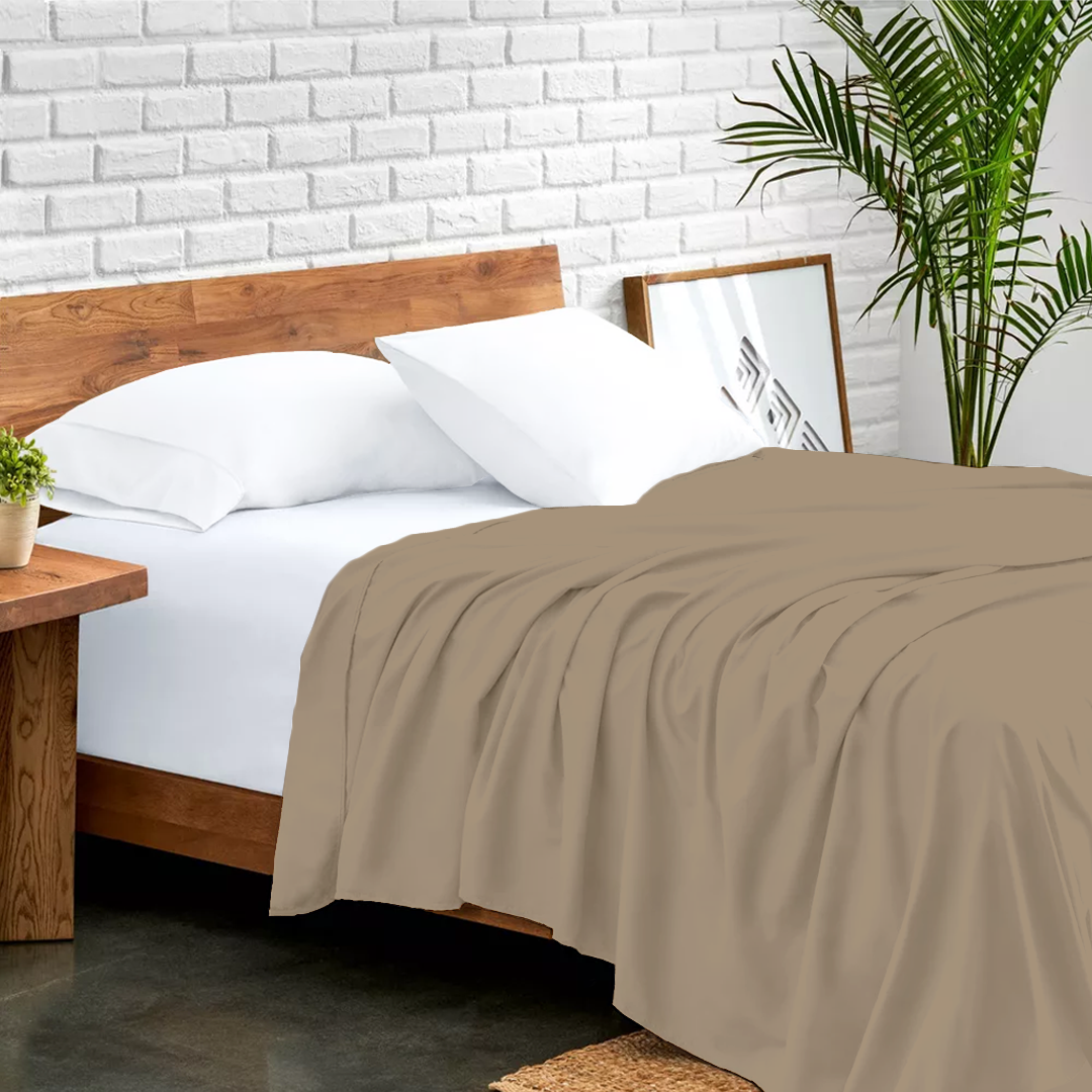 Taupe Flat Bed Sheet Only