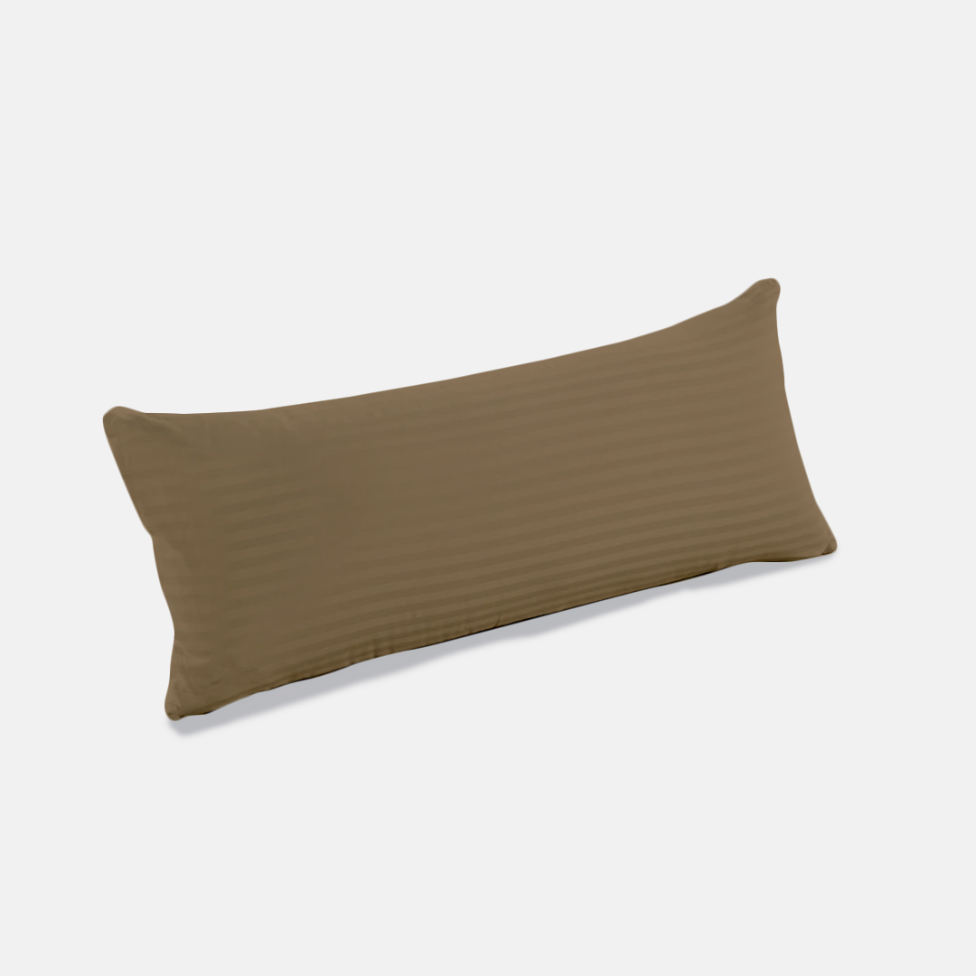 Taupe Stripe Body Pillow Cases