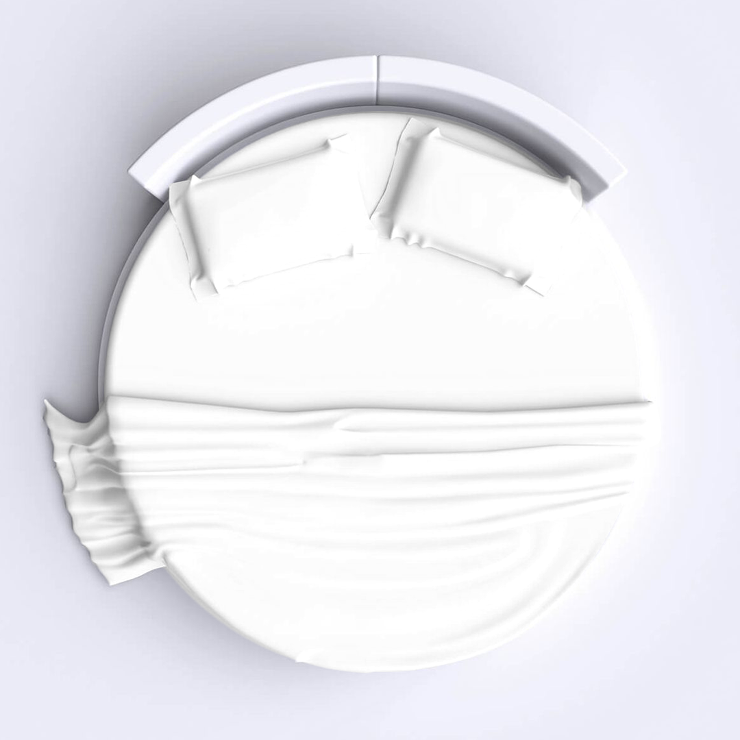 White Round Bed Sheets