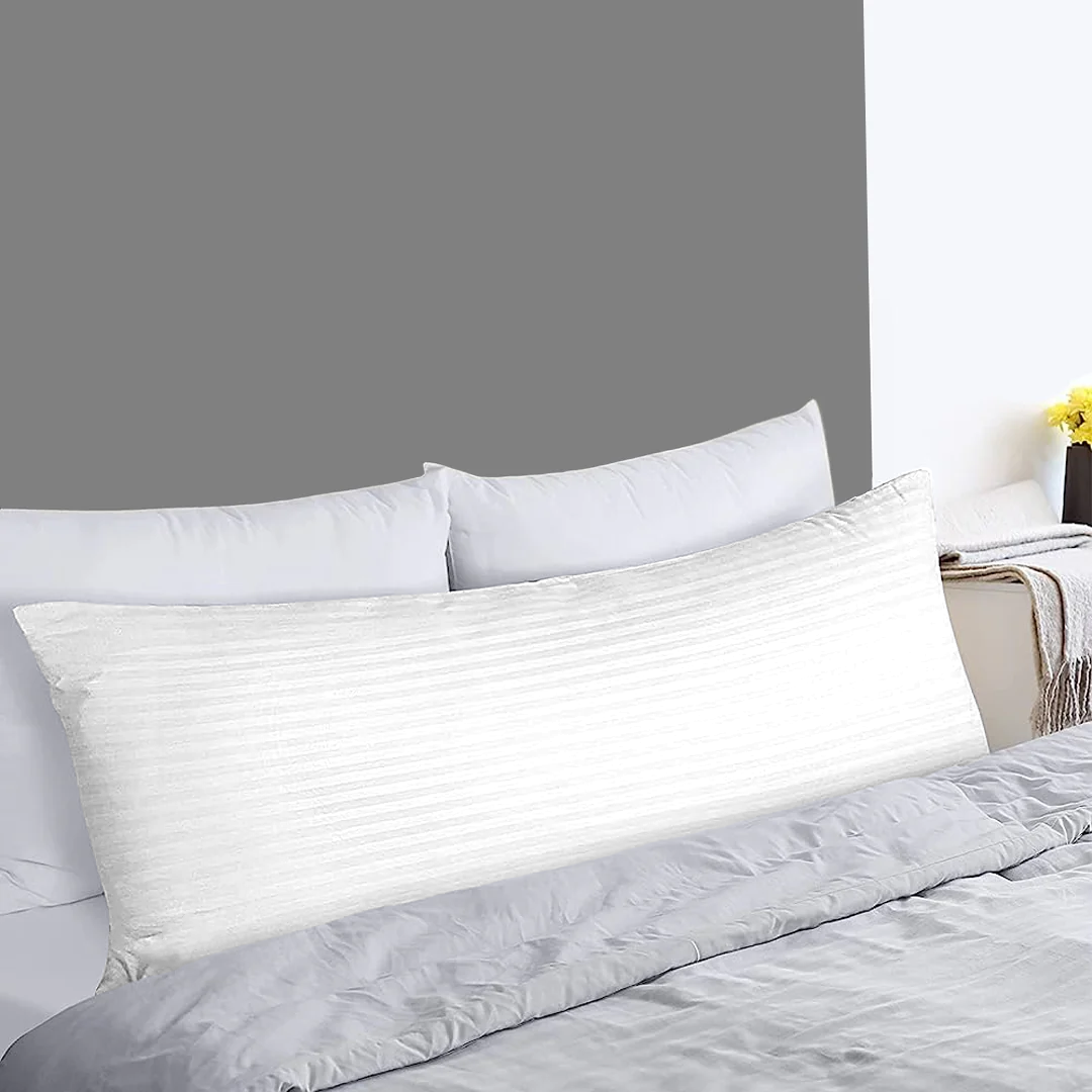 White Stripe Body Pillow Cases