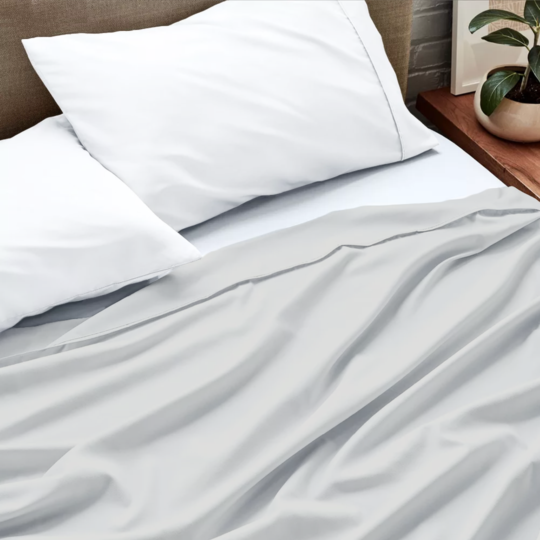 Light Grey Flat Bed Sheet Only