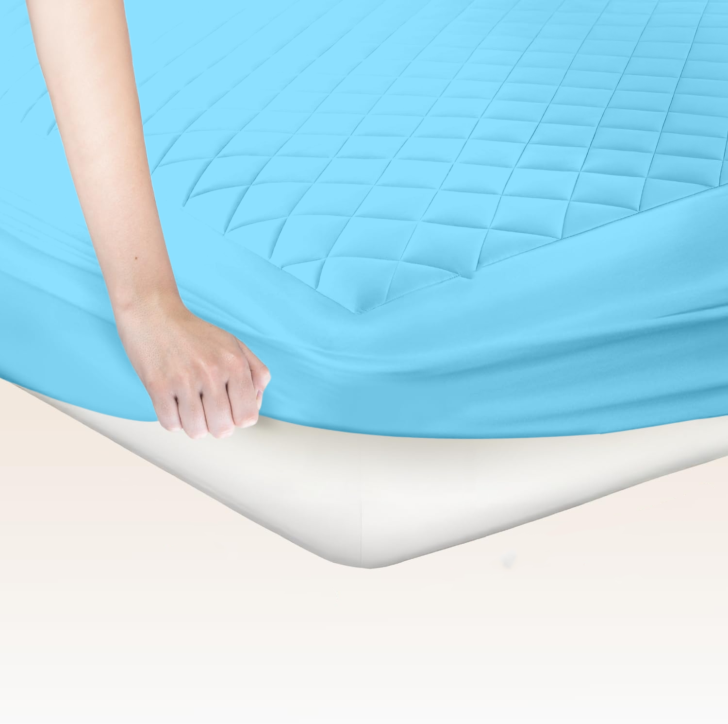 Light Blue Mattress Topper