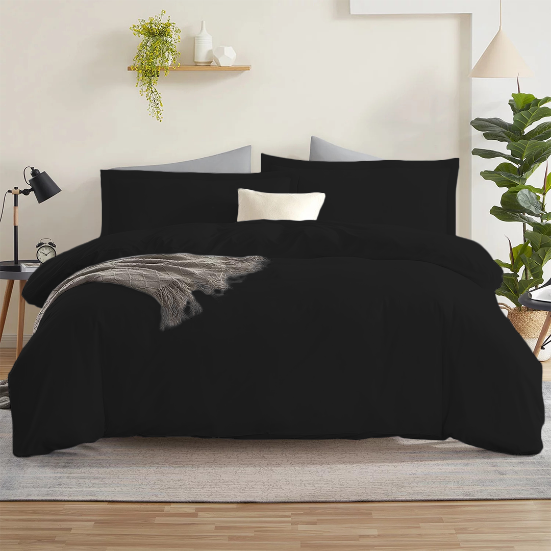 Black Duvet Cover Set
