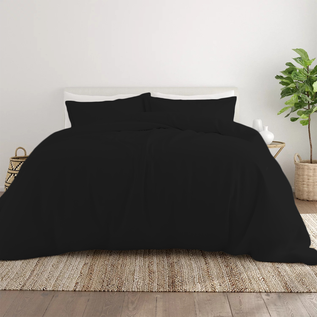 Black Duvet Cover Set
