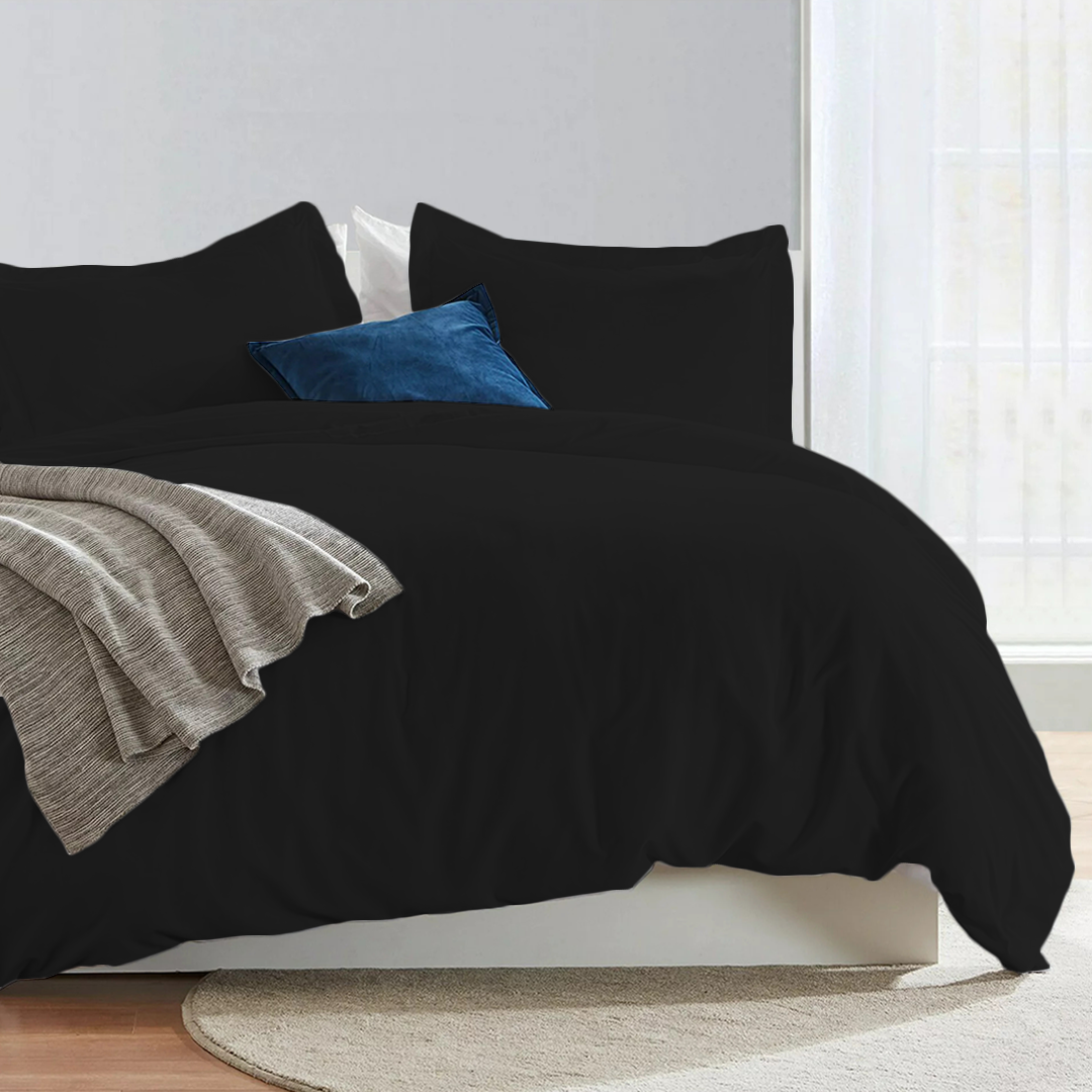 Black Duvet Cover Set