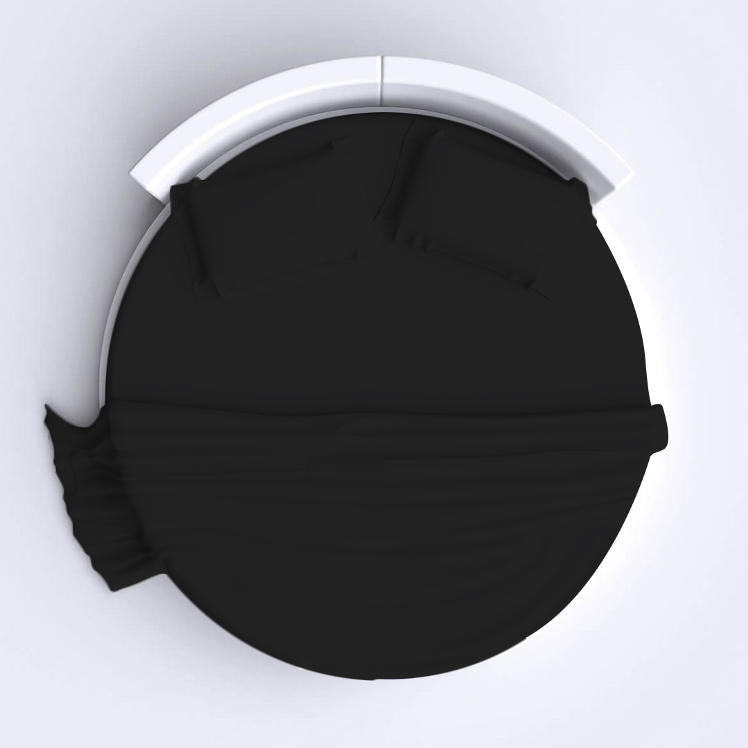 Black Round Bed Sheets