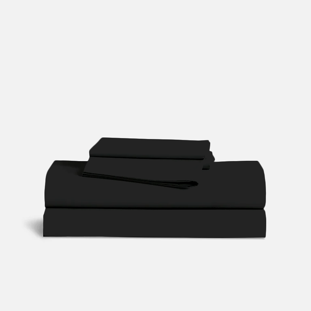 Black Bed Sheets - ( 4-Piece )