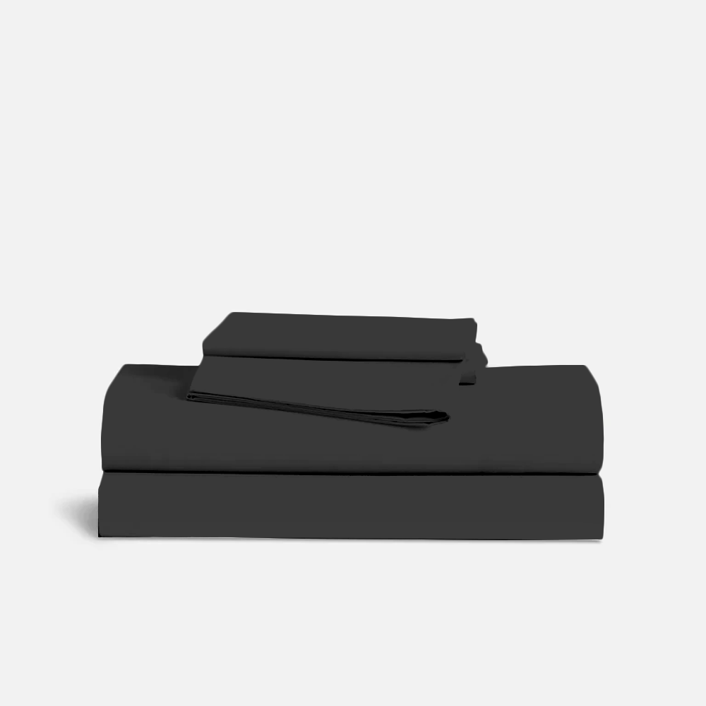 Dark Grey Bed Sheets - ( 4-Piece )