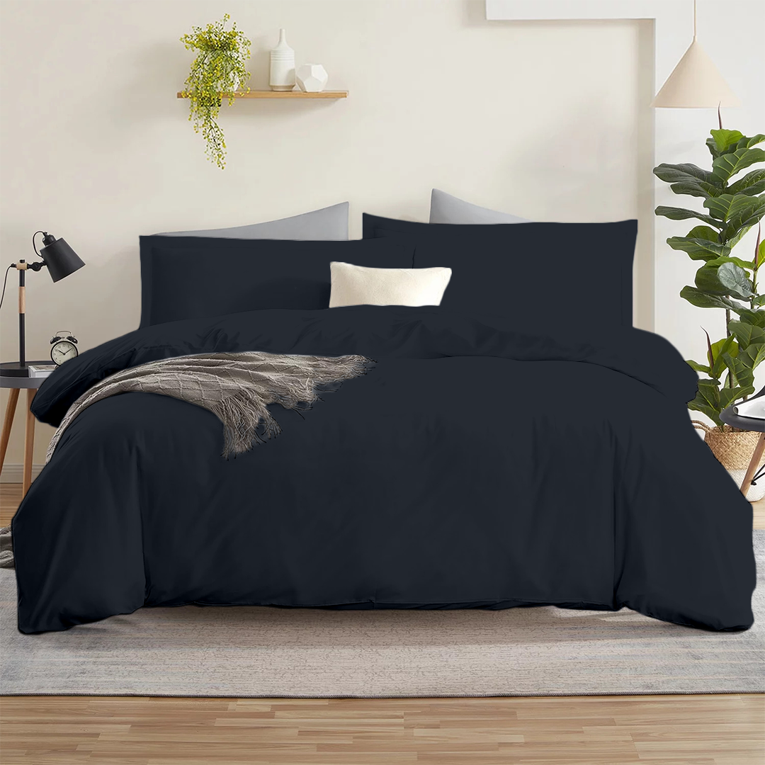 Navy Blue Duvet Cover Set