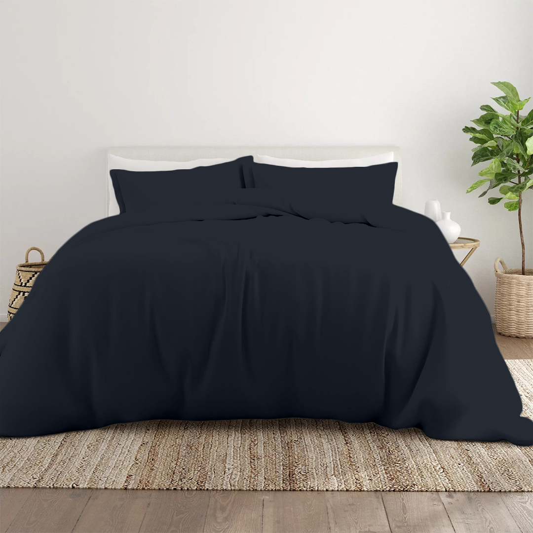 Navy Blue Duvet Cover Set
