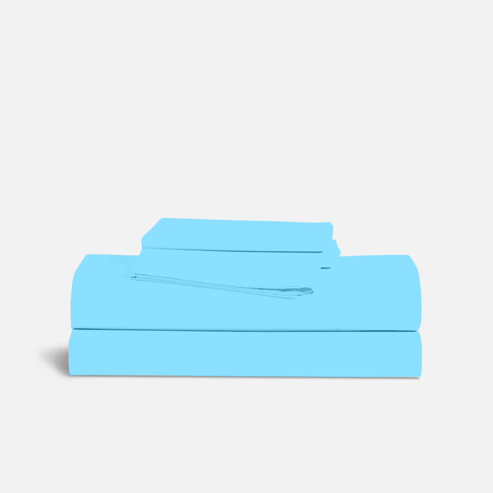 Light Blue Bed Sheets - ( 4-Piece )