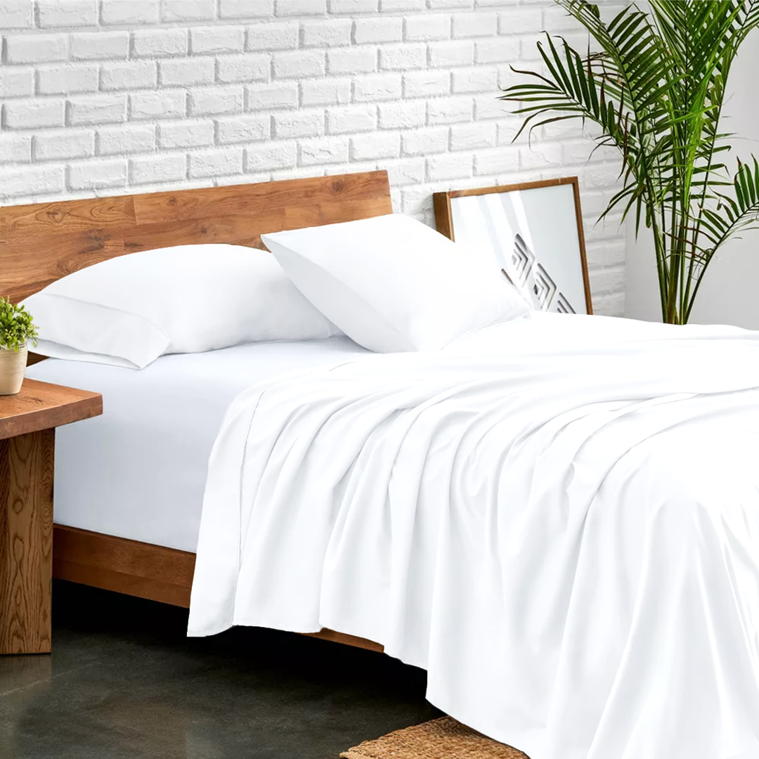 White Flat Bed Sheet Only