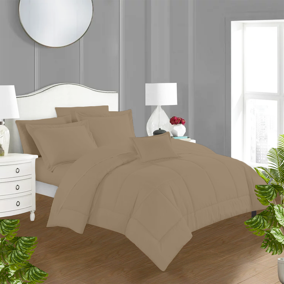 Bliss Taupe Bed in a Bag