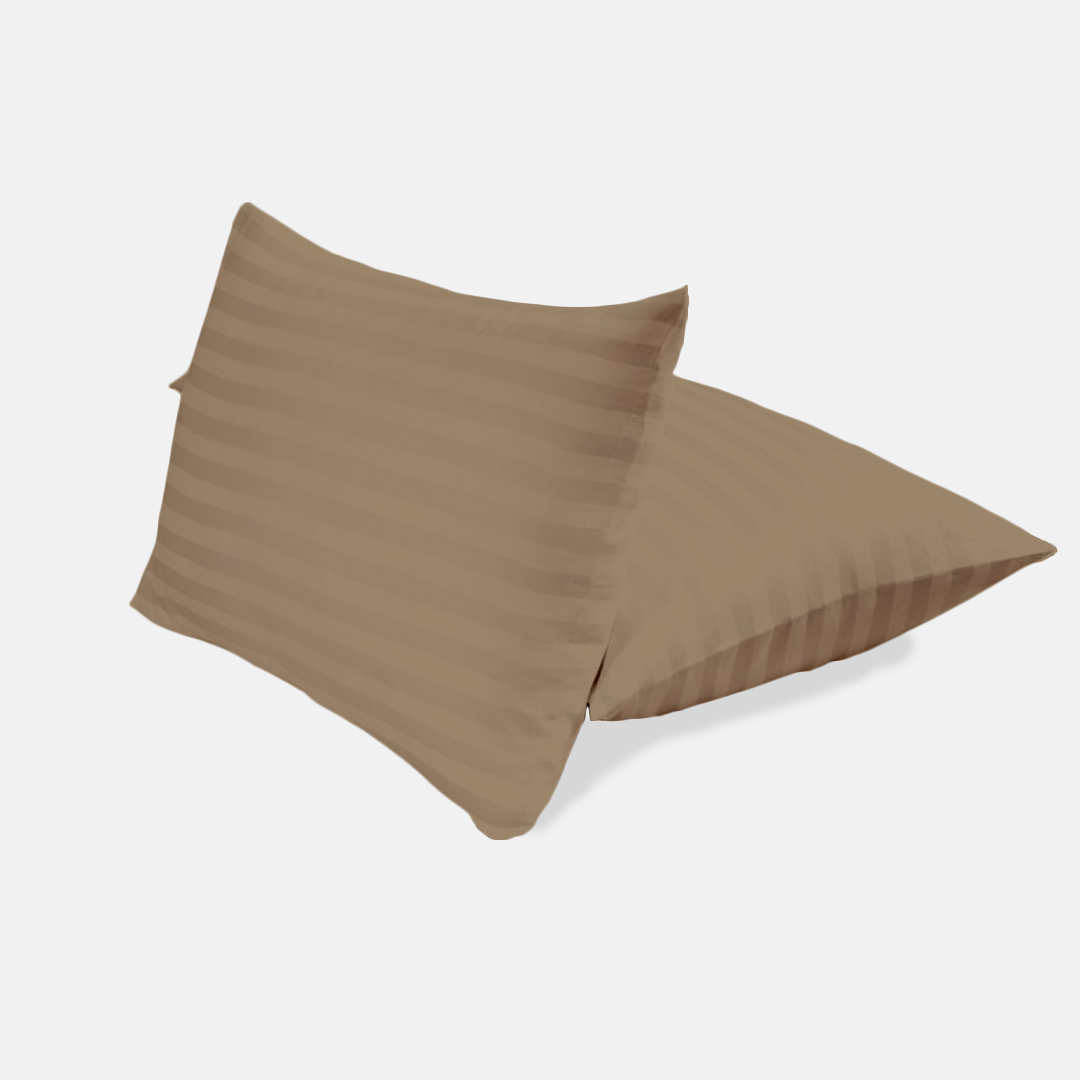 Taupe Stripe Pillow Cases