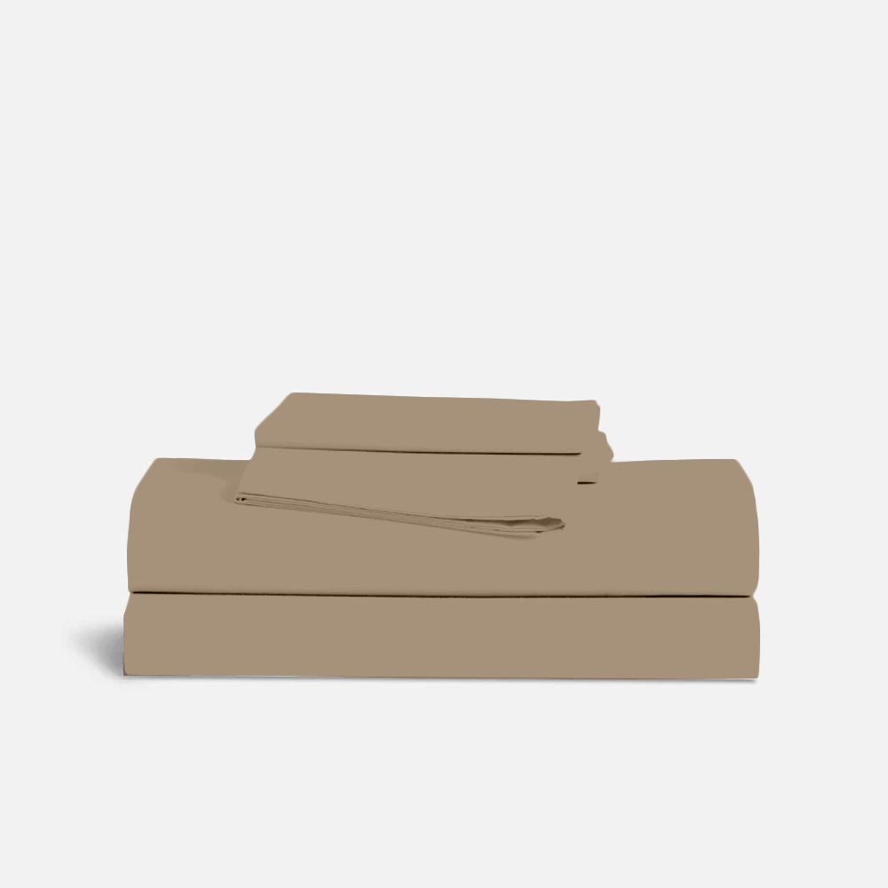 Taupe Bed Sheets - ( 4-Piece )