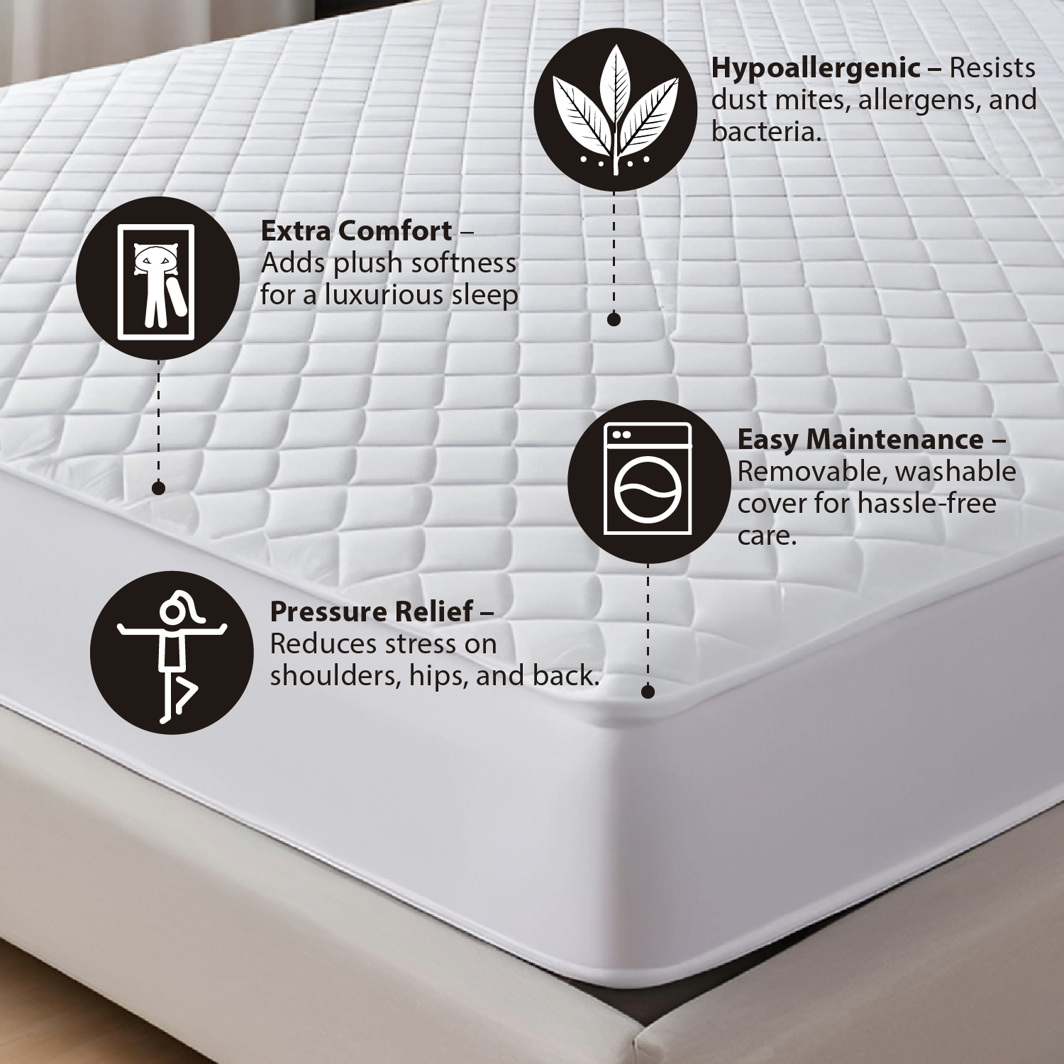 Burgundy Mattress Topper